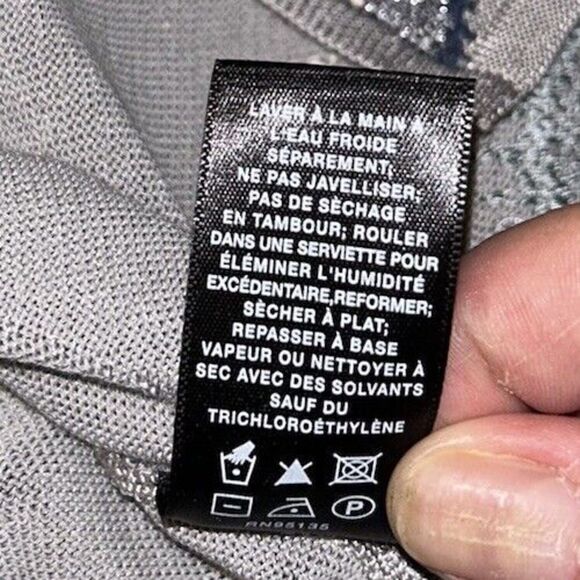 Lafayette 148 Cropped Cardigan Womens L New Metallic Gray Evening - Picture 4 of 10